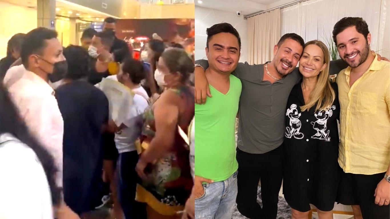 Carlinhos Maia movimentou aeroporto e terminou a noite em jantar com Solange Almeida