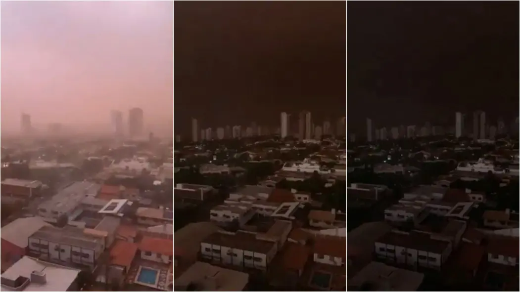 Tempestade de areia no Mato Grosso do Sul