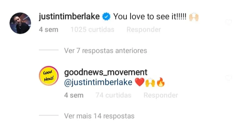 Resposta de Justin Timberlake a noivo dançando música dela