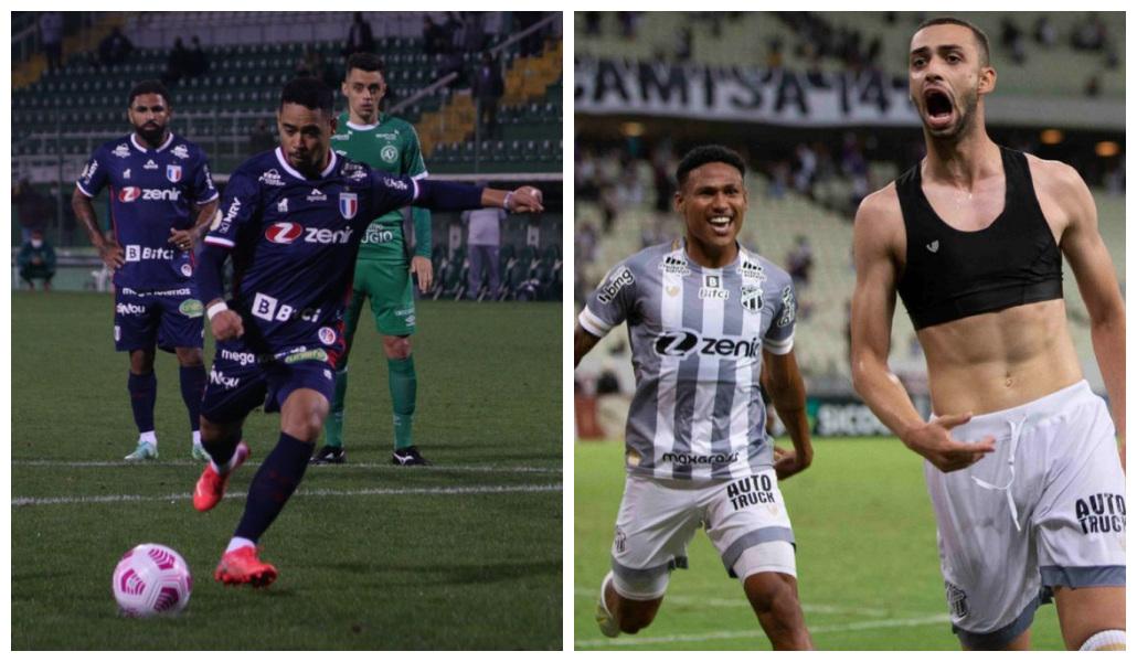 Imagens de Chape x Fortaleza e Ceará x Bragantino