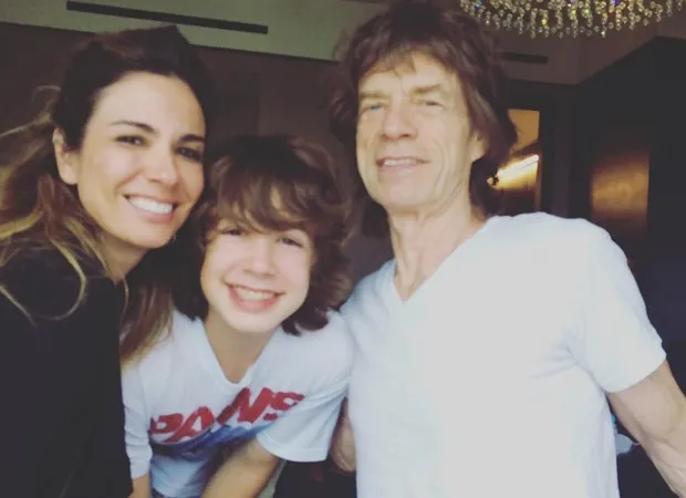 Luciana Gimenez, Mick Jagger e o filho, Lucas