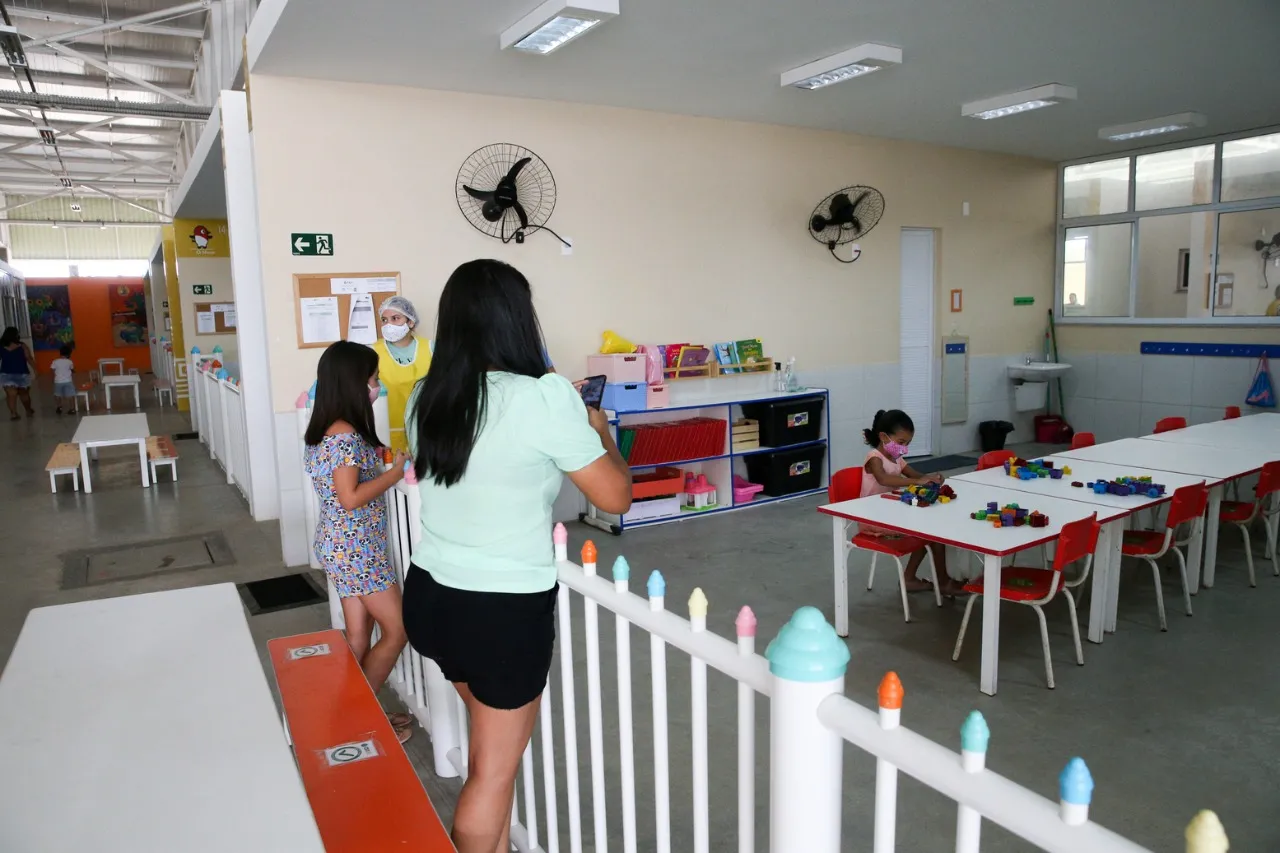 Retorno das aulas presenciais no Centro de Educação Infanti, do Complexo Educacional Myra Eliane