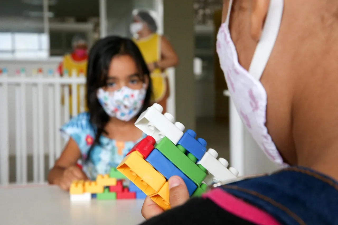 Retorno das aulas presenciais no Centro de Educação Infanti, do Complexo Educacional Myra Eliane