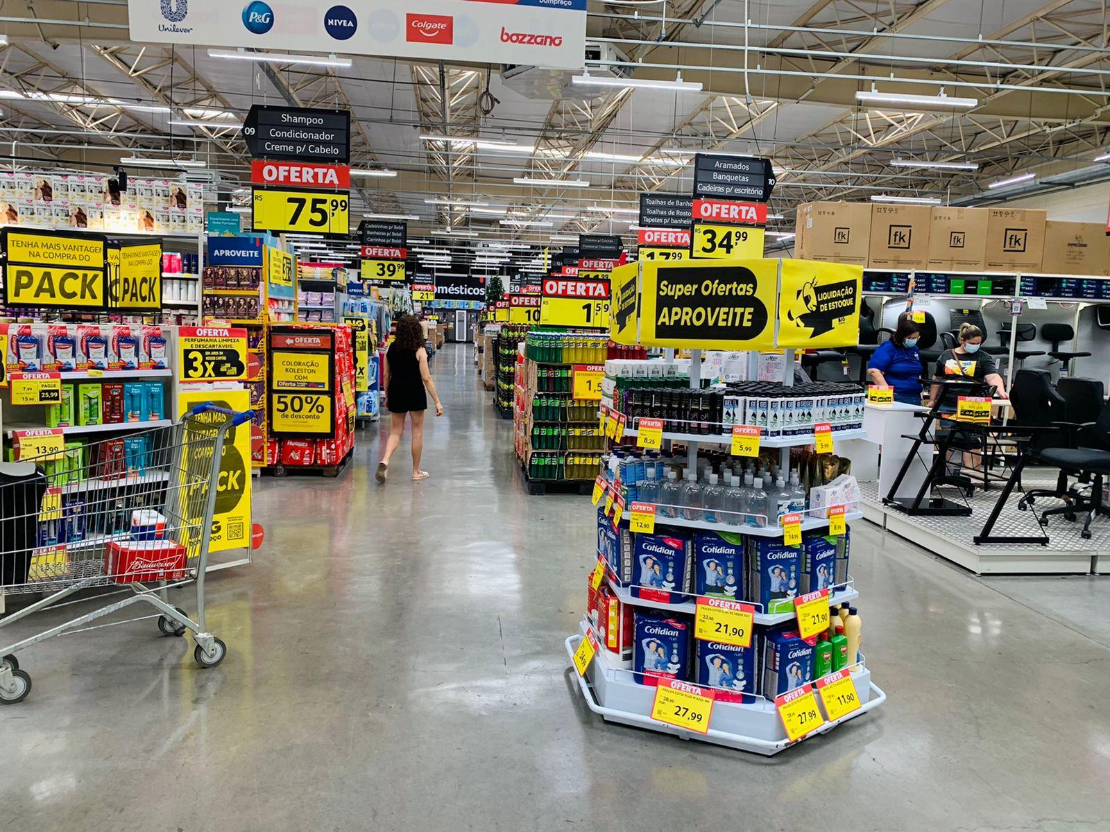 Supermercados e hipermercados registraram queda nas vendas no Ceará em agosto