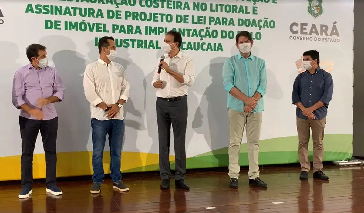 Camilo com Cid e Vitor Valim