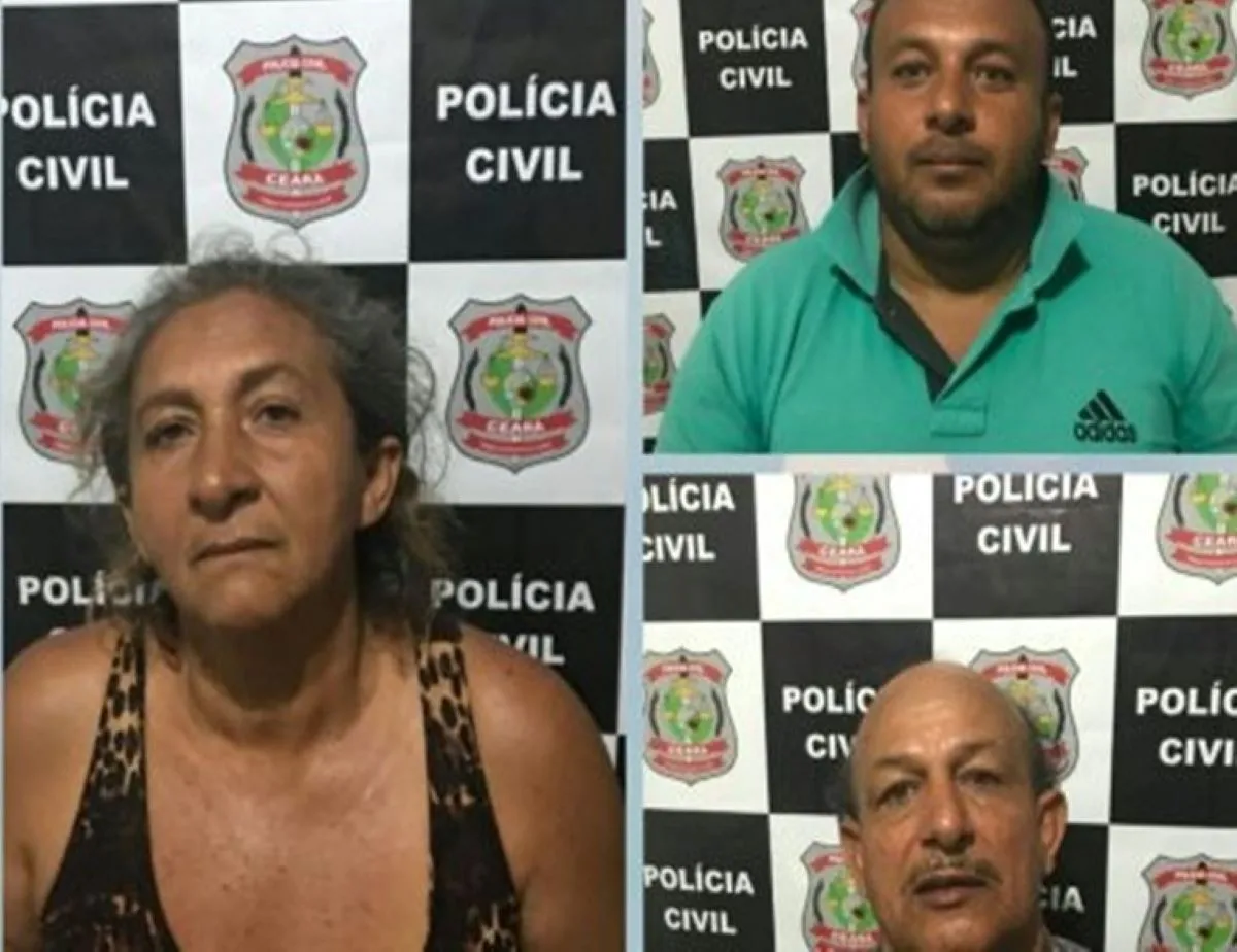Mãe, filho e pai foram presos em 2017 na zona rural de Canindé
