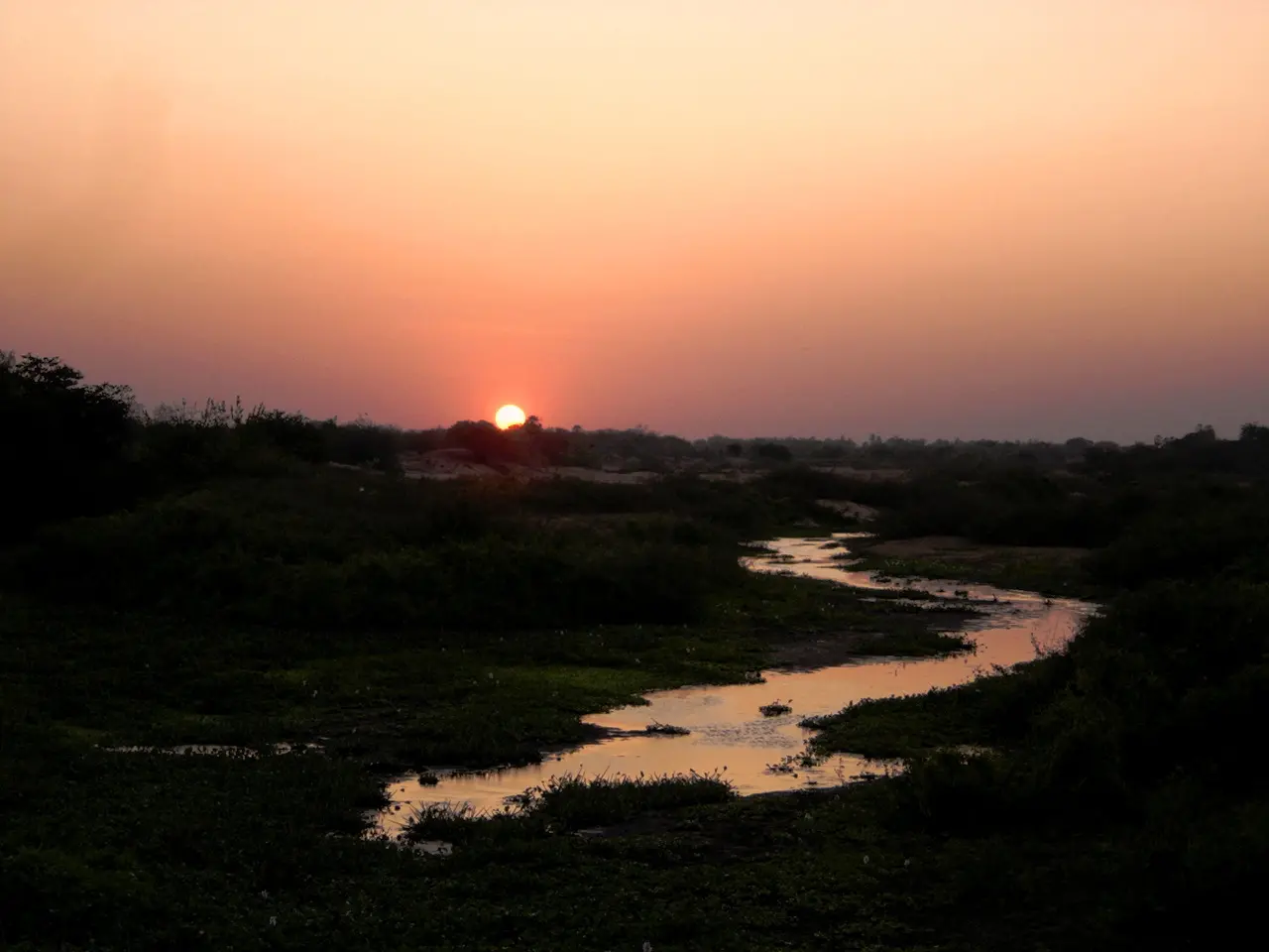 RIO JAGUARIBE - por do sol em Limoeiro
