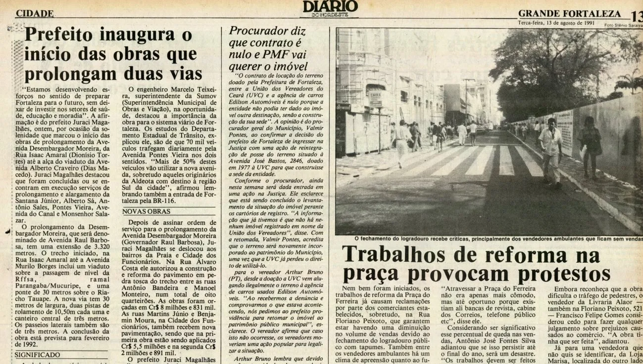 Obras de infraestrutura marcaram gestão de Juraci