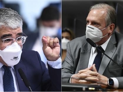 Senadores Eduardo Girão e Tasso Jereissati, do Ceará