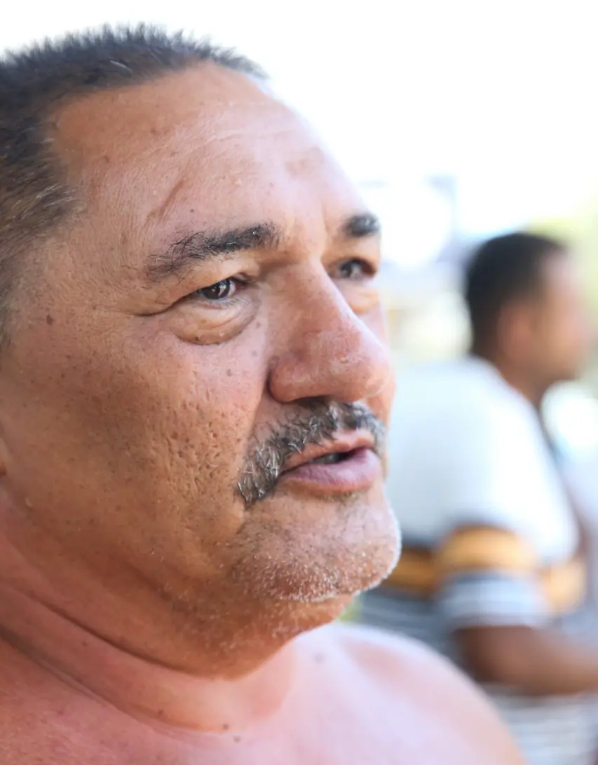 Tenório Teixeira, homem em situação de rua em Fortaleza