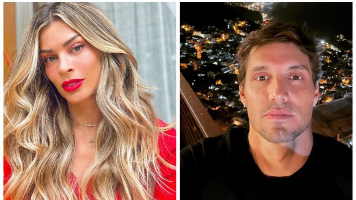 Montagem com fotos de Grazi Massafera e Alexandre Machafer