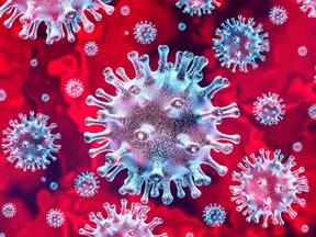 A imagem meramente ilustrativa mostra as células do coronavírus.