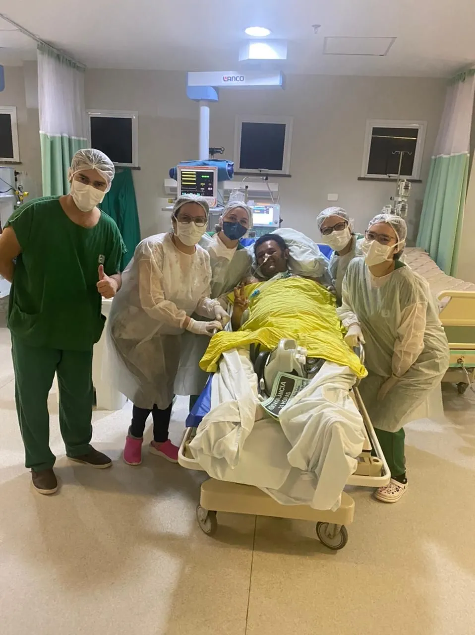 Durante os mais de 100 dias em que esteve internado, Fábio perdeu 40 kg