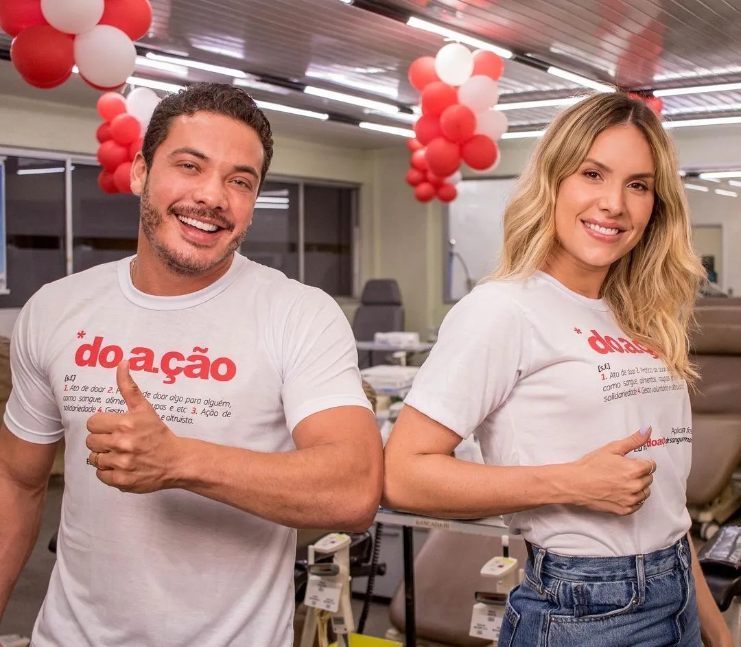 Casal incetiva doação de alimentos, sangue e outras iniciativas por meio de projeto