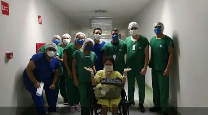 A costureira passou 73 dias internadas no Hospital Regional Norte, em Sobral