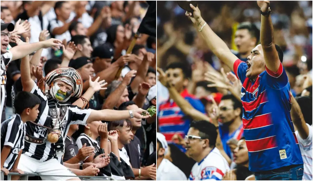 Torcedores de Ceará e Fortaleza no Castelão