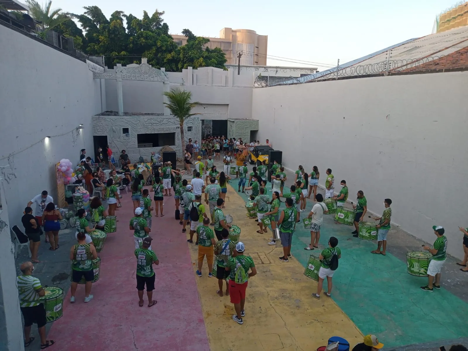 Bloco Camaleões do Vila em ensaio realizado há duas semanas
