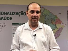 Print do vídeo gravado pelo secretário da saúde do Ceará Marcos Gadelha
