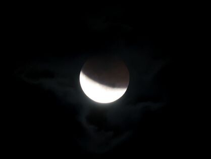 Eclipse lunar visto em Fortaleza