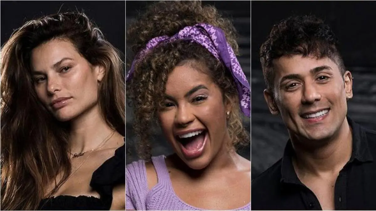 Dayane Mello, Sthe Matos e Tiago Piquilo em A Fazenda 13