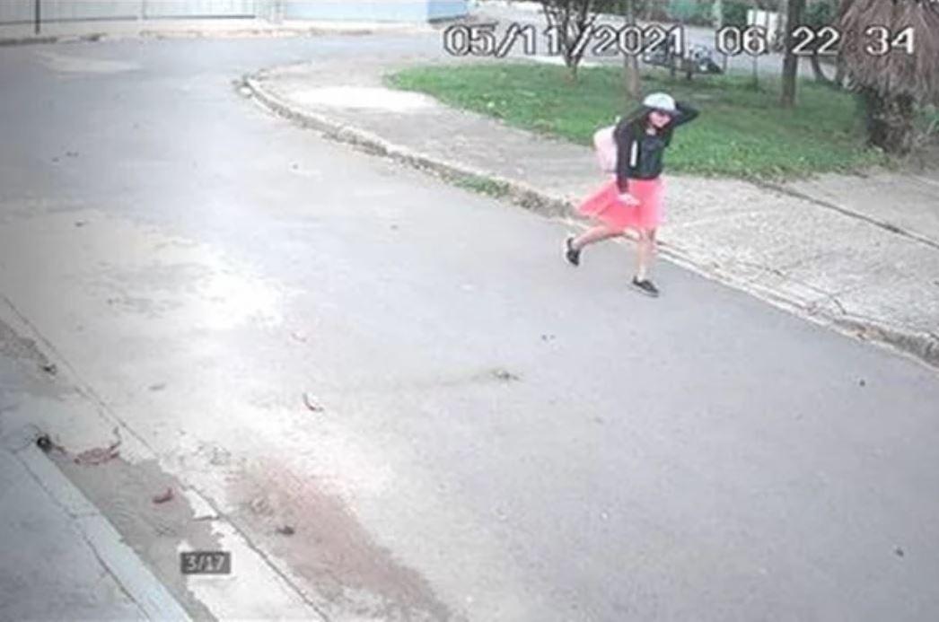 Menina desaparecida em Brasília em imagem de câmera de segurança
