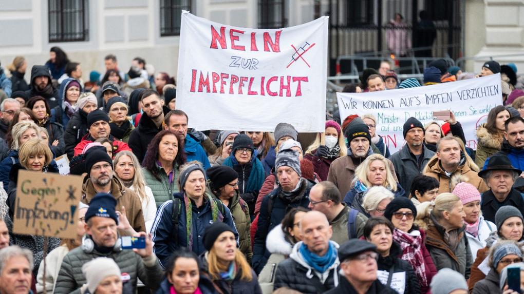 Protesto na Áustria