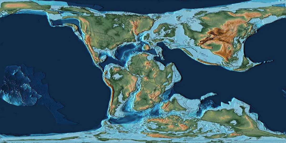 O supercontinente Gondwana abrangia América do Sul, Antártida, África, Índia e Austrália