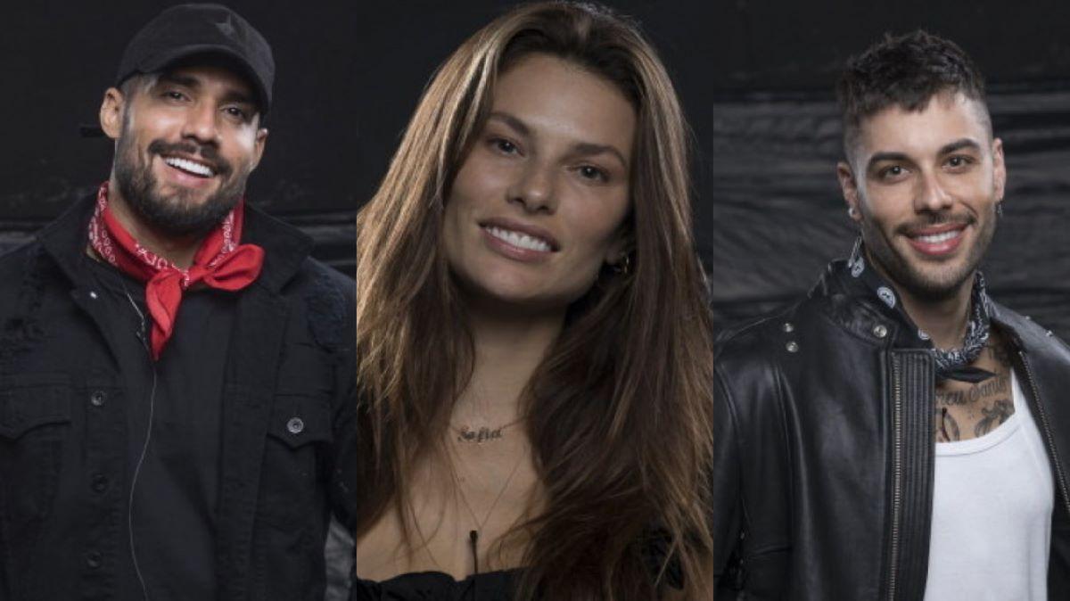 montagem de fotos de bil, dayane e gui araujo