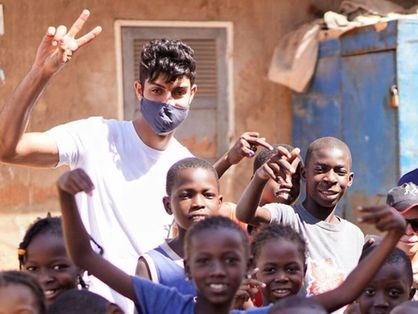 Brasileiro está na África por convite da Unicef