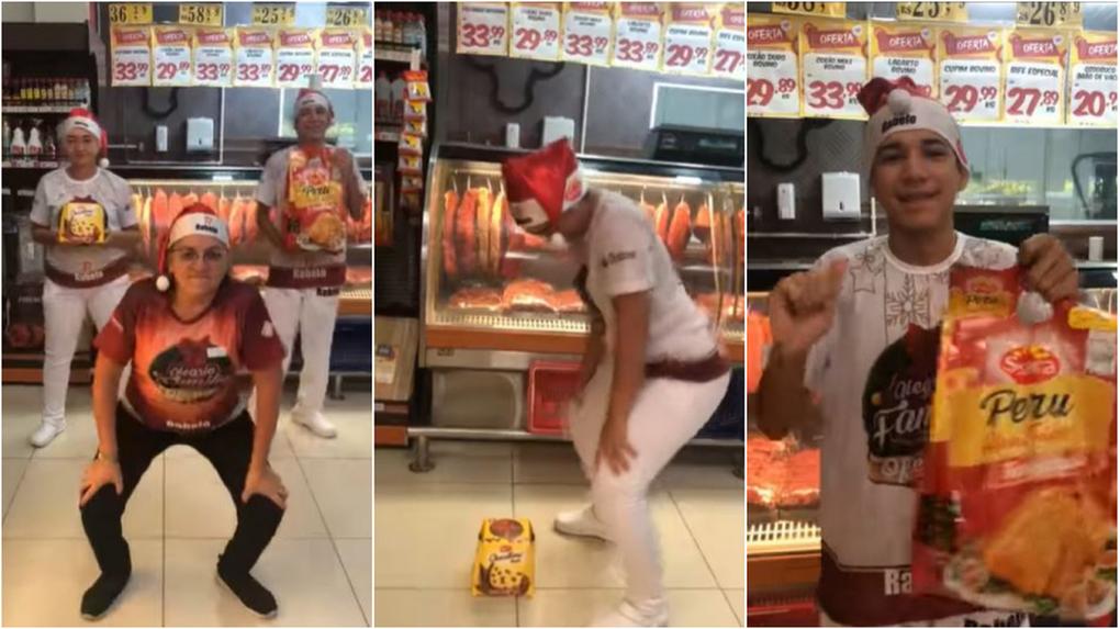 Funcionários 'TikTokers': supermercado faz ação de Natal e vídeo viraliza, no interior do Ceará