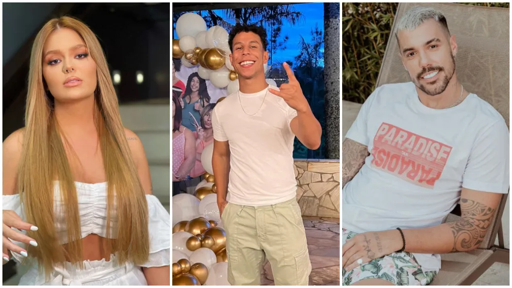Viih Tube, citada como um dos destaques da festa, beijou Isaías Silva e Lipe Ribeiro