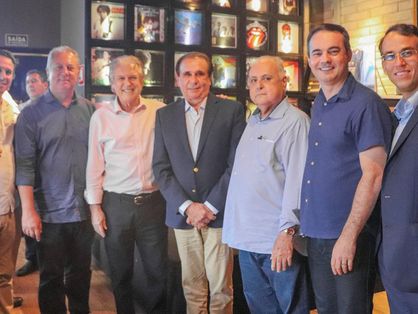 Capitão Wagner reúne aliados em almoço com o presidente nacional do PSL, Luciano Bivar