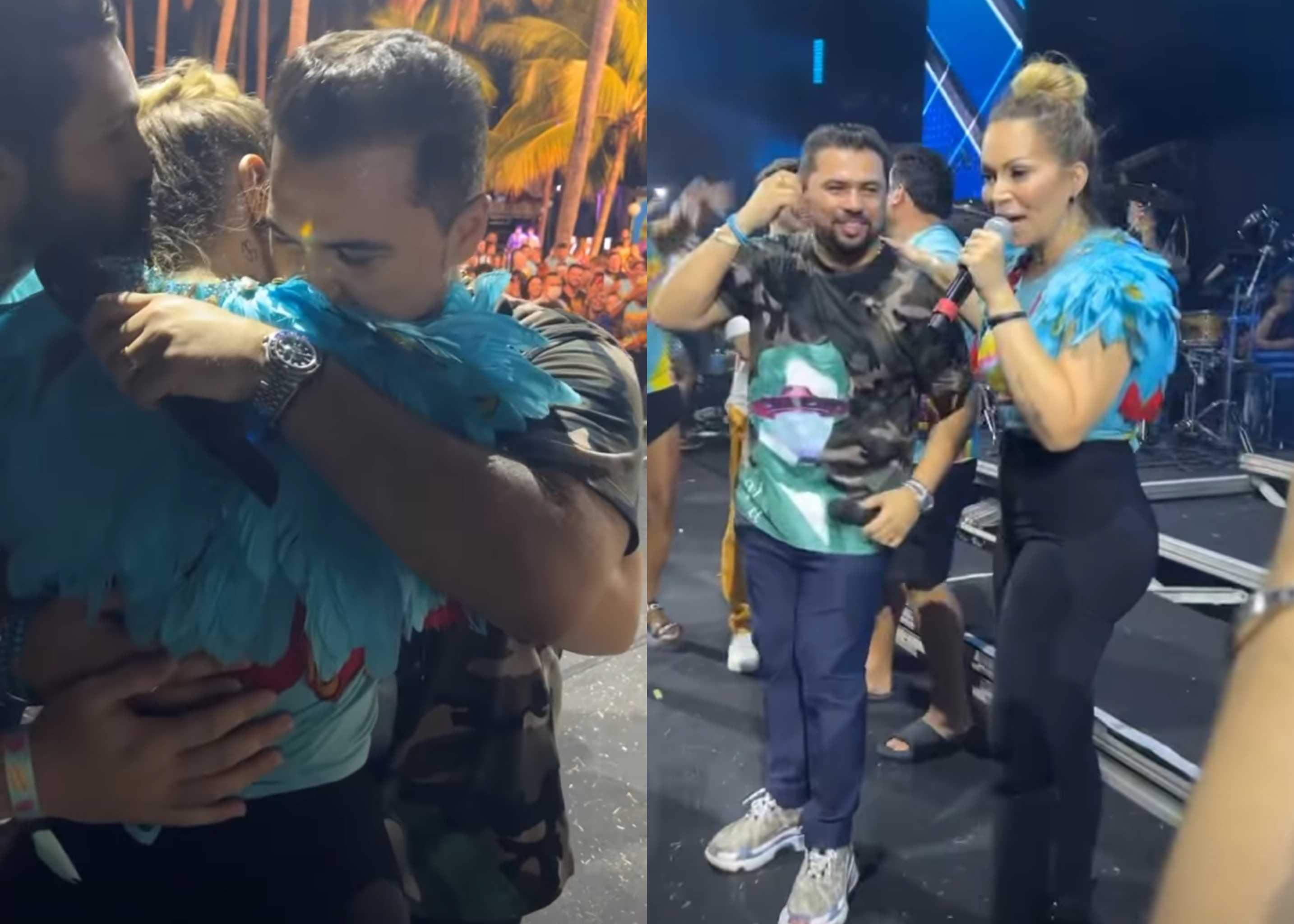 Xand Avião e Solange se reencontraram no palco da 