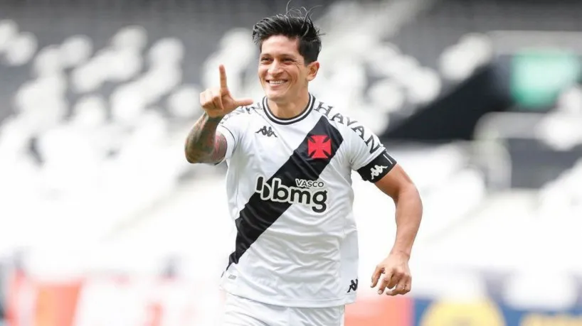 Germán Cano disputou 101 partidas pelo Vasco da Gama, com 43 gols marcados e quatro assistências