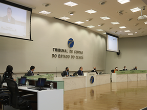 Conselheiros do TCE votam para a eleição dos novos dirigentes do biênio 2022-2023