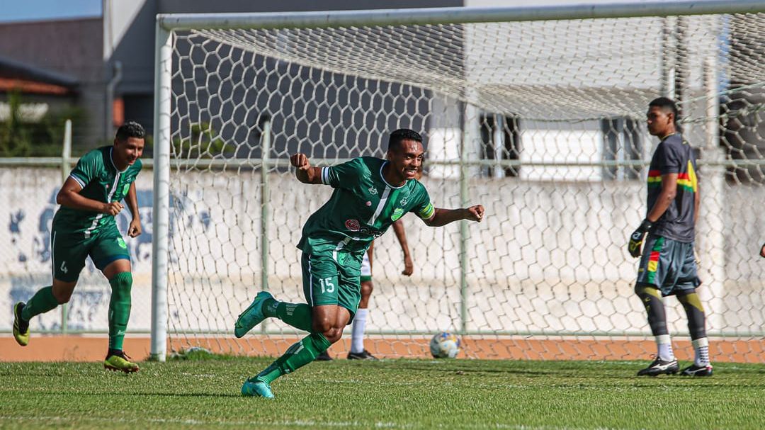 Floresta comemora gol diante do Sampaio Corrêa pelo Nordestão Sub-20