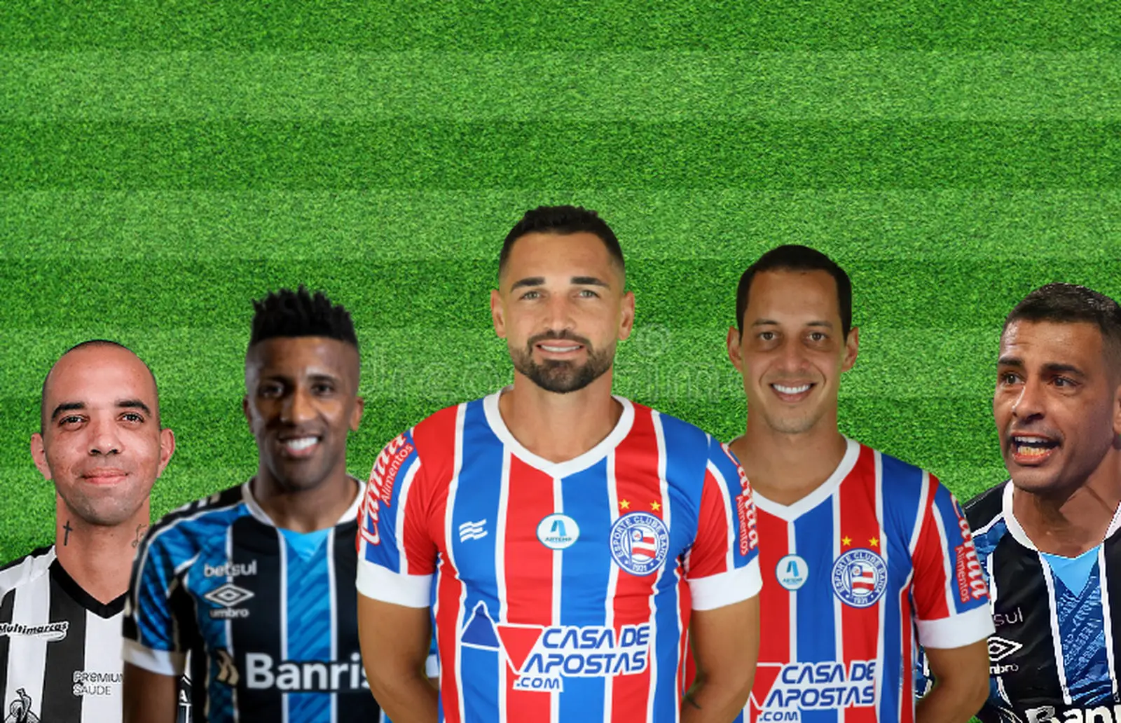 Diego Tardelli, Cortez, Gilberto, Rodriguinho e Diego Souza são jogadores que terminam contratos