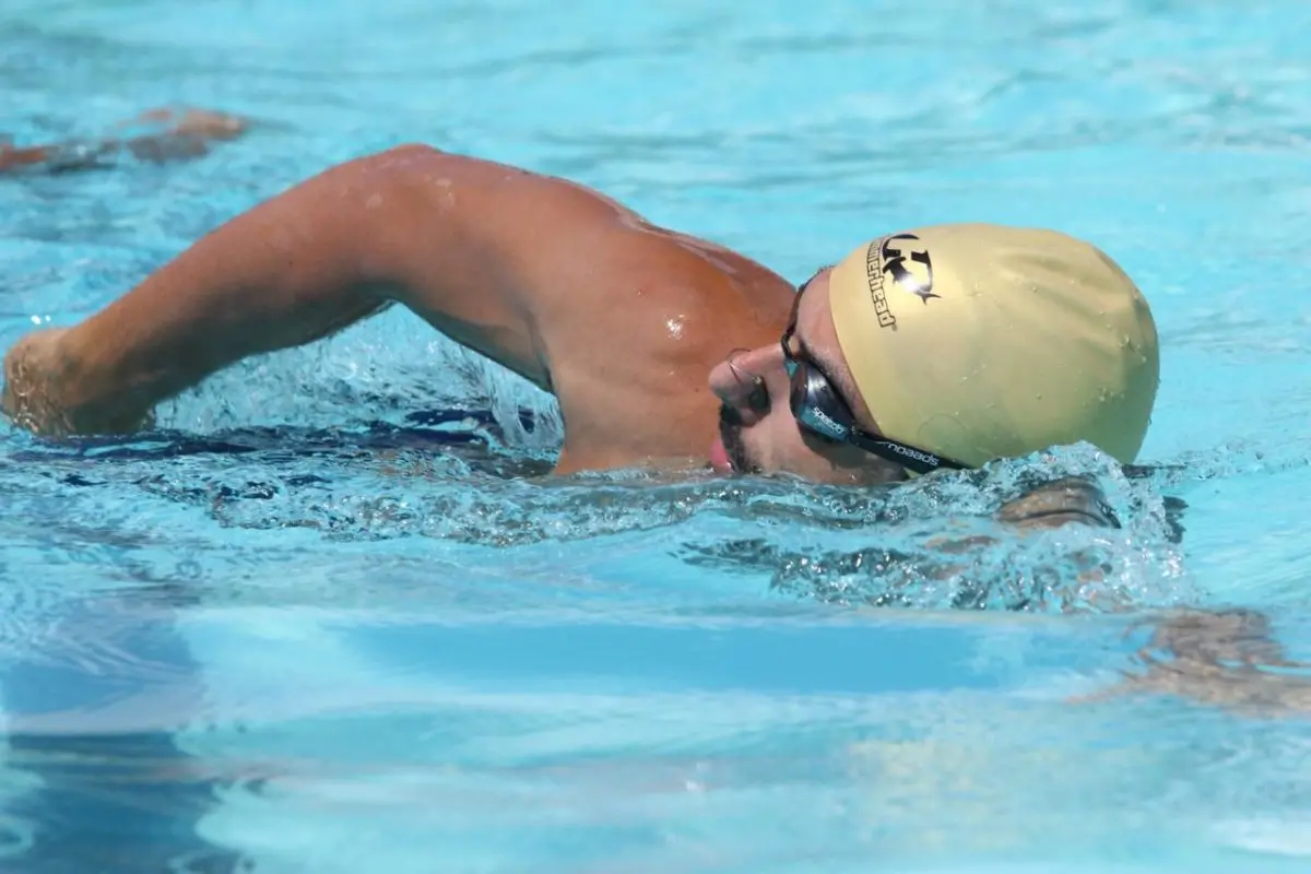 O nadador Henrique Gurgel no Meeting Paralímpico de natação