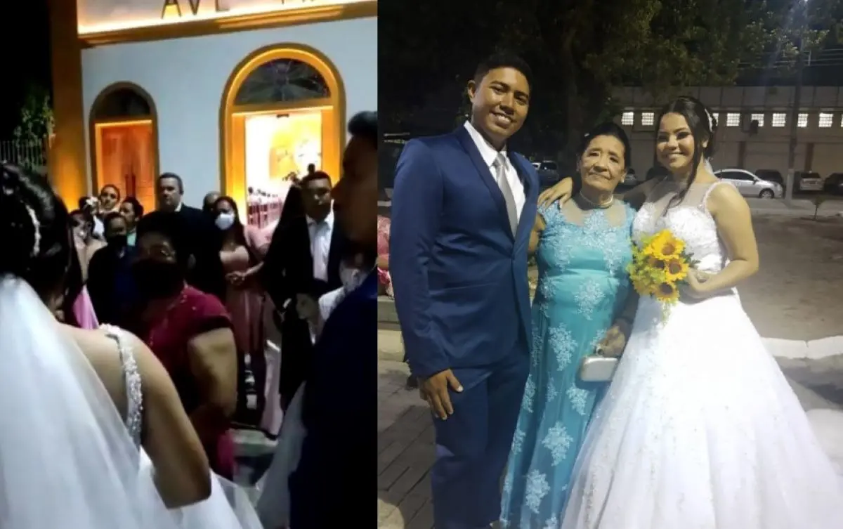 noivos que levaram golpe em fortaleza