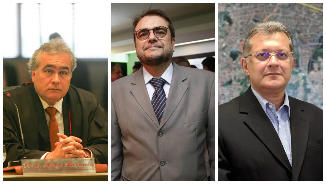 Hélio Parente, José Leite Jucá e Fernando Oliveira