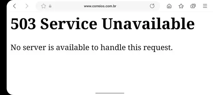 correios fora do ar hoje