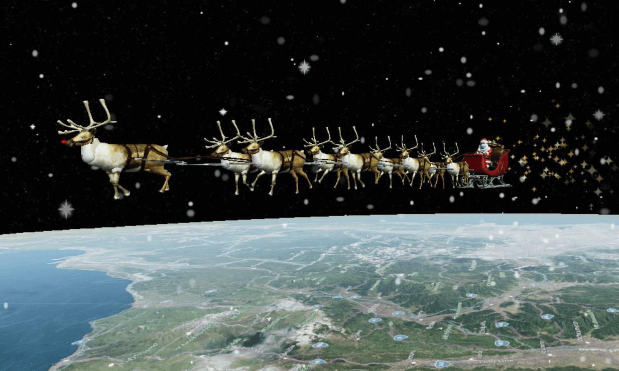 Acompanhe o trenó do Papai Noel em tempo real pelo Google