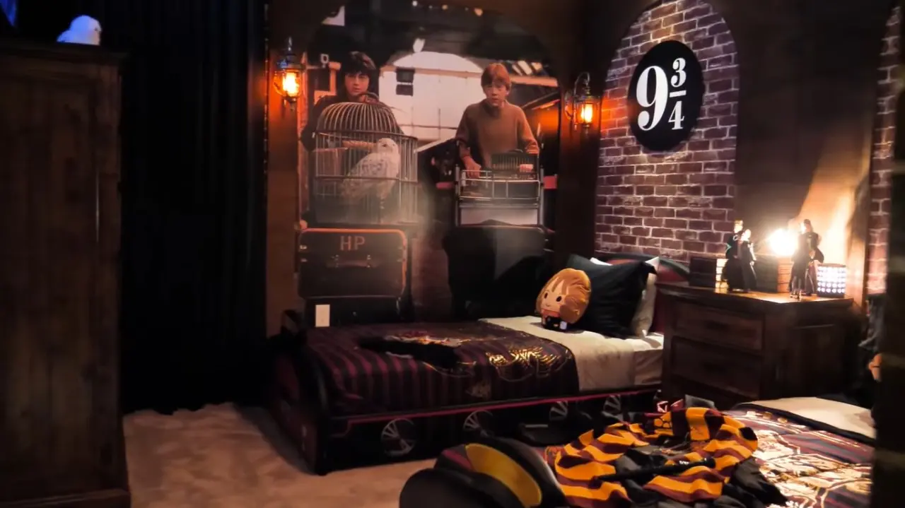 Quarto temático de harry potter na casa de simone