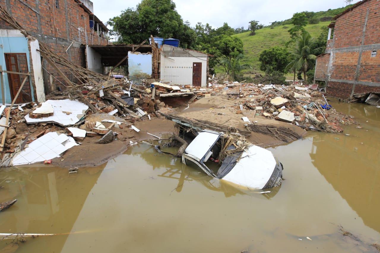 O município de Ubaíra foi altamente afetado pelas chuvas