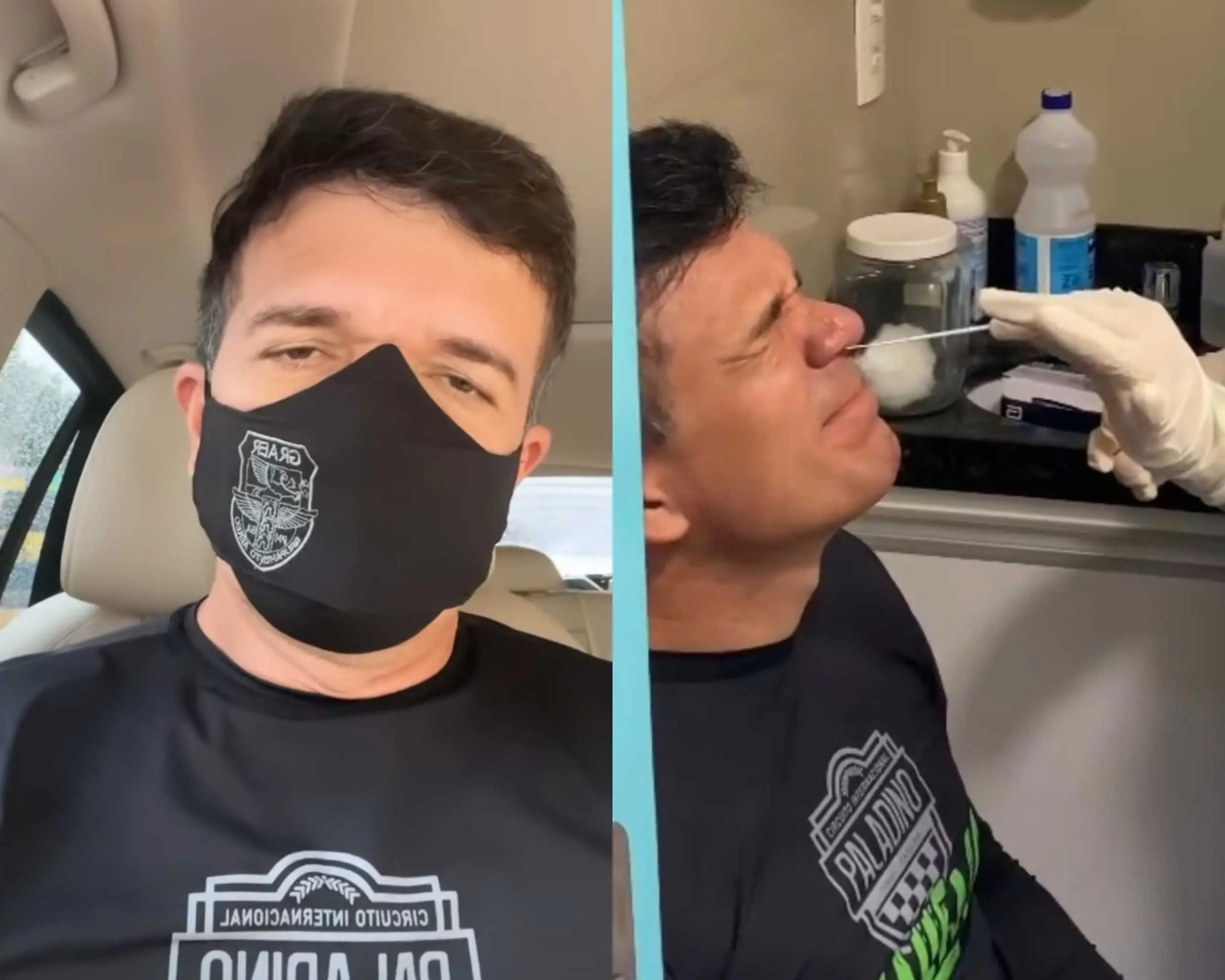 Cantor publicou vídeo do momento de teste da Covid-19