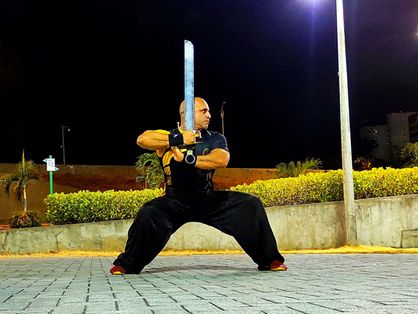 Carlos André,  atleta e treinador de Kung Fu