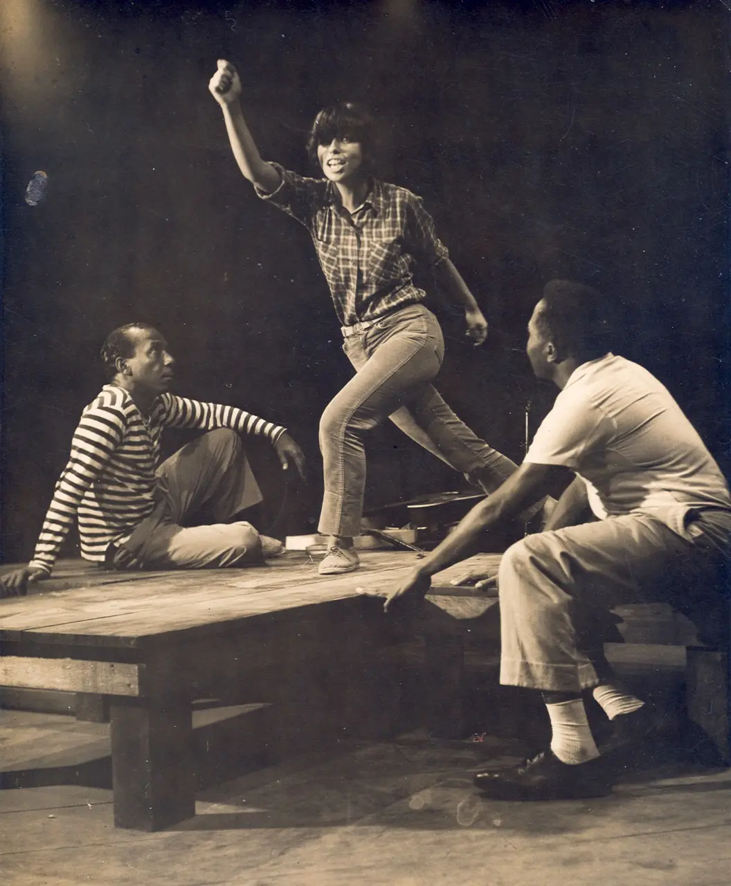 Em cena com o espetáculo 