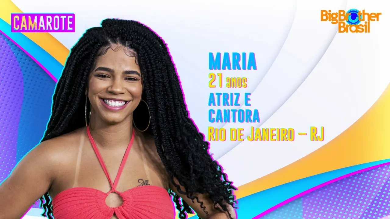 Anúncio de Maria como participante do BBB22