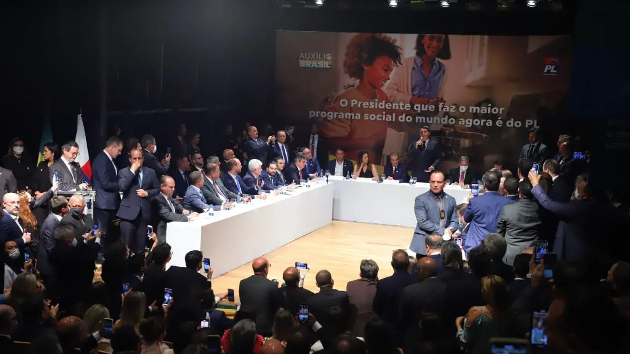 Evento de filiação do Bolsonaro ao PL