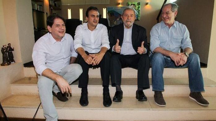 Cid Gomes, Camilo Santana, Lula e Ciro Gomes